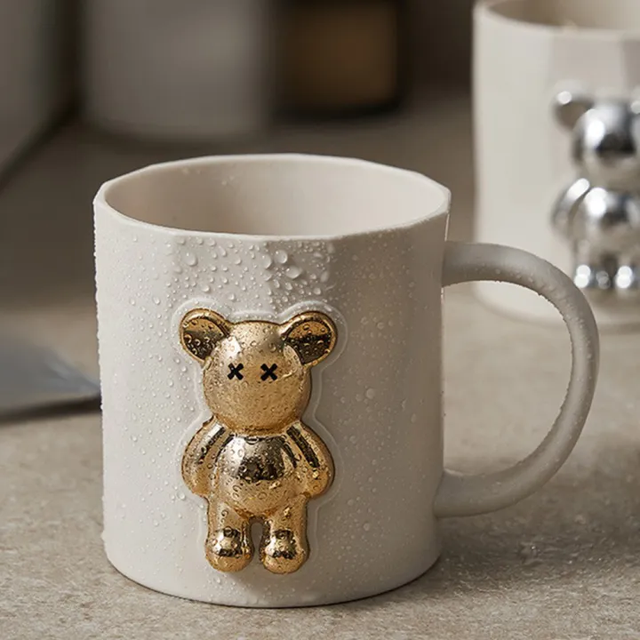 Vista 3 de Pocillo taza cocina oso dorado FK23D-229